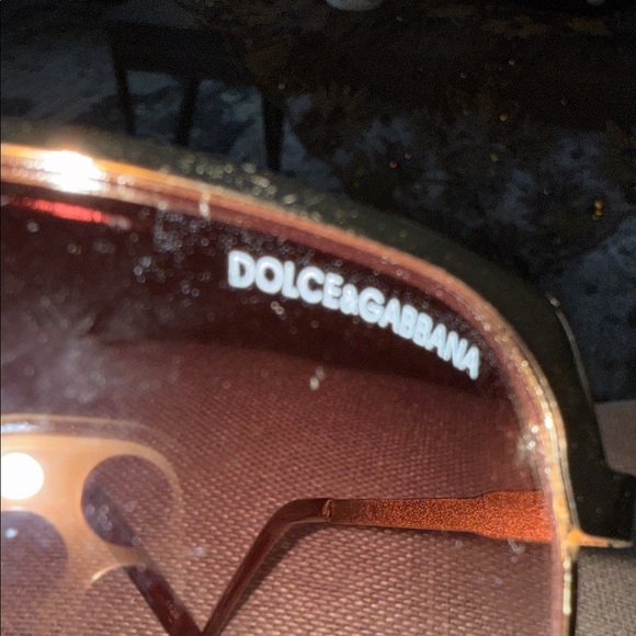 D&G Gold Frame Sunglasses with Brown Tint made in Italy - Picture 5 of 10